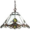 Clayre & Eef 5LL-6184 Hanglamp Tiffany Ø 31x107 cm E27-max 1x60W