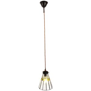 Clayre & Eef 5LL-6194 Hanglamp Tiffany Ø 15x115 cm E14-max 1x40W