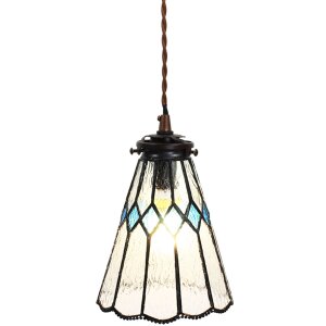 Clayre & Eef 5LL-6195 Hanglamp Tiffany Ø 15x115 cm E14-max 1x40W