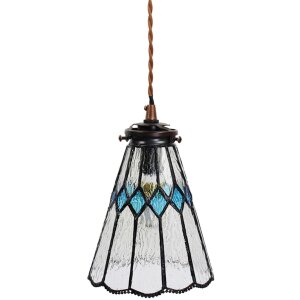 Clayre & Eef 5LL-6195 Hanglamp Tiffany Ø 15x115 cm E14-max 1x40W