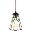 Clayre & Eef 5LL-6195 Hanglamp Tiffany Ø 15x115 cm E14-max 1x40W