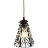 Clayre & Eef 5LL-6197 Hanglamp Tiffany Ø 15x115 cm E14-max 1x40W