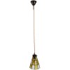 Clayre & Eef 5LL-6199 Hanglamp Tiffany Ø 15x115 cm E14-max 1x40W Geel-Bruin