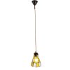 Clayre & Eef 5LL-6199 Hanglamp Tiffany Ø 15x115 cm E14-max 1x40W Geel-Bruin