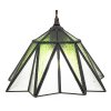 Clayre & Eef 5LL-6222 Hanglamp Tiffany Ø 31x107 cm E27-max 1x40W Groen