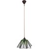 Clayre & Eef 5LL-6222 Hanglamp Tiffany Ø 31x107 cm E27-max 1x40W Groen