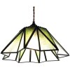 Clayre & Eef 5LL-6222 Hanglamp Tiffany Ø 31x107 cm E27-max 1x40W Groen