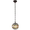 Clayre & Eef 5LL-6270 Hanglamp Tiffany Ø 20x116 cm E14-max 1x25W Geel