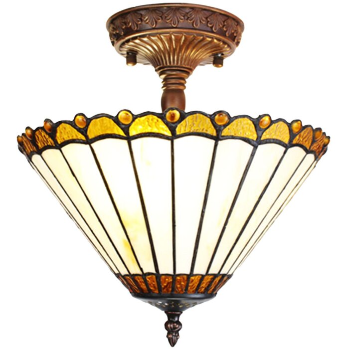 Clayre & Eef 5LL-6281 Plafondlamp TiffanyØ 29x30 cm E14-max 2x25W