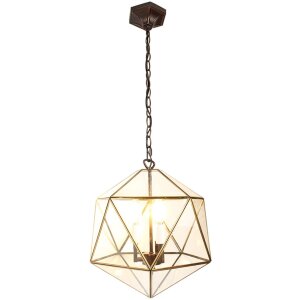 Clayre & Eef 5LL-9345 Hanglamp 35x35x140 cm E14-max 3x25W