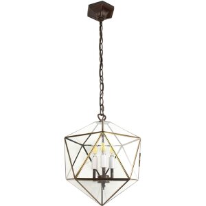 Clayre & Eef 5LL-9345 Hanglamp 35x35x140 cm E14-max 3x25W