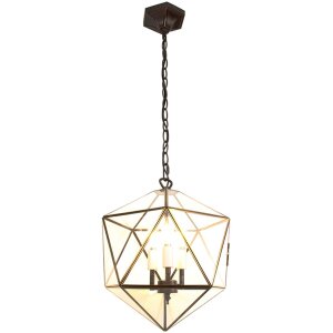 Clayre & Eef 5LL-9345 Hanglamp 35x35x140 cm E14-max 3x25W