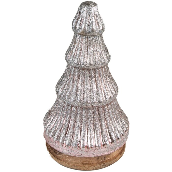 Clayre & Eef 65123 Kerstboom Ø 13x24 cm Roze