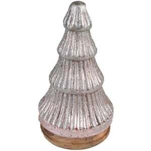 Clayre & Eef 65123 Kerstboom Ø 13x24 cm Roze