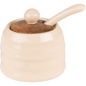 Clayre & Eef 6CE1488 Pot met lepel Ø 8x6 cm...