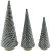 Clayre & Eef 6CE1511 Decoratie Kerstboom Ø 13x33 cm Grijs