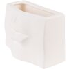 Clayre & Eef 6CE1526 Decoratie bloempot 17x7x11 cm Wit