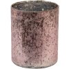 Clayre & Eef 6GL3599 Theelichthouder Ø 13x15 cm Roze