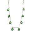 Clayre & Eef 6GL3704 Decoratie Slinger Kerstboom Ballen 135x5x8 cm Groen