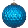 Clayre & Eef 6GL3733 Kerstbal Ø 25x25 cm Blauwe Kerstbal XL