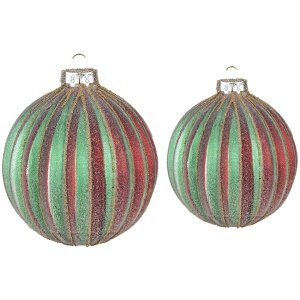 Clayre & Eef 6GL4115 Kerstbal Ø 10x10 -...