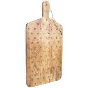 Clayre & Eef 6H2258 Decoratie Snijplank 25x50x2 cm Bruin