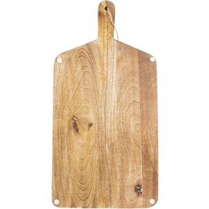 Clayre & Eef 6H2259 Decoratie Snijplank 25x50x2 cm Bruin