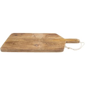 Clayre & Eef 6H2259 Decoratie Snijplank 25x50x2 cm Bruin