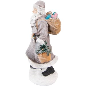 Clayre & Eef 6PR3740 Decoratie Kerstman 12x9x21 cm...