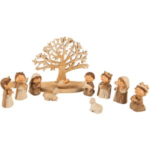 Clayre & Eef 6PR3774 Kerststalfiguren (10 stuks)...