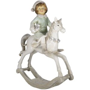 Clayre & Eef 6PR4792 Decoratie Kind op hobbelpaard...