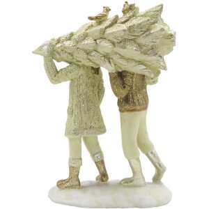 Clayre & Eef 6PR4796 Decoratie Kinderen met Kerstboom 12x6x15 cm