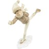 Clayre & Eef 6PR4799 Decoratie Kind op Schaatsen 19x6x20 cm Bruin