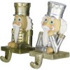 Clayre & Eef 6PR4860 Kerstkous Houder Notenkraker (Set van 2) 7x6x12 cm