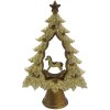 Clayre & Eef 6PR4871 Decoratie Kerstboom 13x5x20 cm Beige