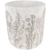 Clayre & Eef 6TE0406L Bloempot Ø 20x21 cm Grijs - Beige