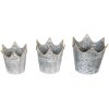 Clayre & Eef Decoratie Plantenhouder (3 stuks) Ø 24x22 - Ø 21x19 - Ø 19x17 cm