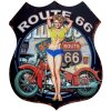 Clayre & Eef 6Y5001 Tekstbord 30x1x35 cm Route 66