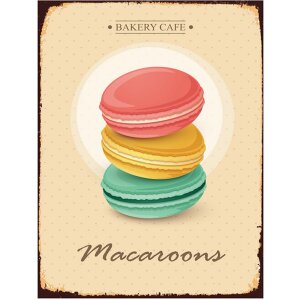 Clayre & Eef 6Y5054 Tekstbord 25x1x33 cm Beige Macarons