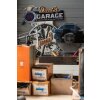 Clayre & Eef 6Y5064 Tekstbord 48x1x60 cm Blauw Papas Garage