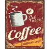 Clayre & Eef 6Y5095 Tekstbord 25x1x33 cm Rood Koffie