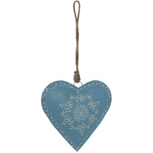 Clayre & Eef 6Y5269 Decoratiehanger Hart 16x5x16 cm...