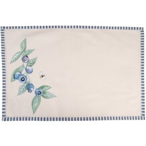 Clayre & Eef BBF40 Placemat (6 stuks) 48x33 cm Beige - Blauw