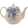 Clayre & Eef BFLTE Theepot 23x14x15 cm - 1100 ml Blauw