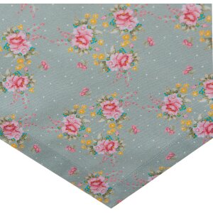 Clayre & Eef CHB01 Tafelkleed 100x100 cm Groen - Roze