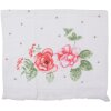 Clayre & Eef CT025 Gastendoek 40x66 cm Wit - Roze