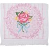 Clayre & Eef CT026 Gastendoek 40x66 cm Roze-Blauw