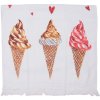 Clayre & Eef CTFAS Gastendoek 40x66 cm Wit - Roze