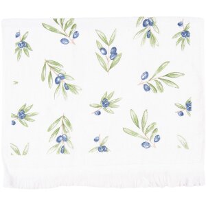 Clayre & Eef CTOLG Gastendoek 40x66 cm Blauw - Groen