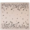 Clayre & Eef FAF01 Tafelkleed 100x100 cm Beige - Zwart